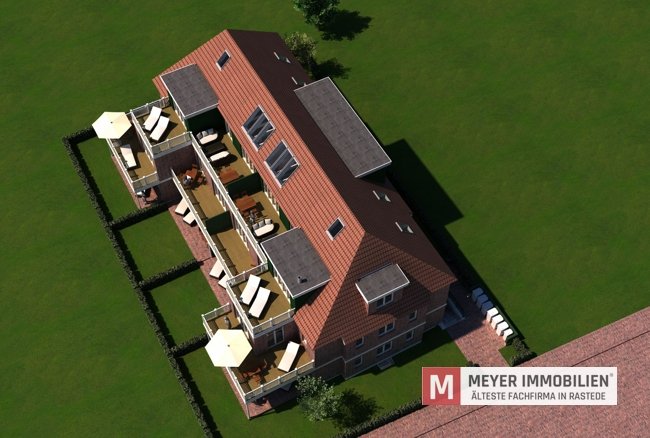Eindrucksvolle Ferienwohnung im Obergeschoss eines Neubauvorhabens im Ortskern von Wangerooge (Objekt-Nr.: 6277)