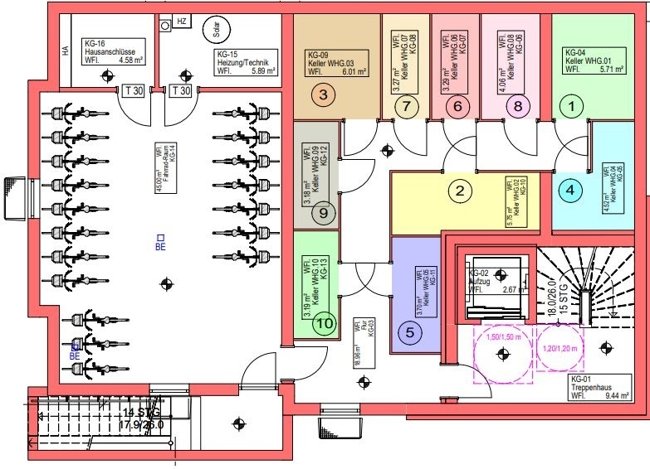 Eindrucksvolle Ferienwohnung im Obergeschoss eines Neubauvorhabens im Ortskern von Wangerooge (Objekt-Nr.: 6282)