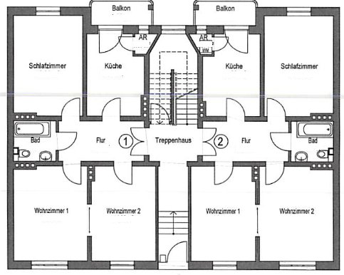 Zedeliusstraße: Mehrfamilienhaus mit 8 Wohneinheiten Nähe Kurpark (Obj.-Nr.: 6465)