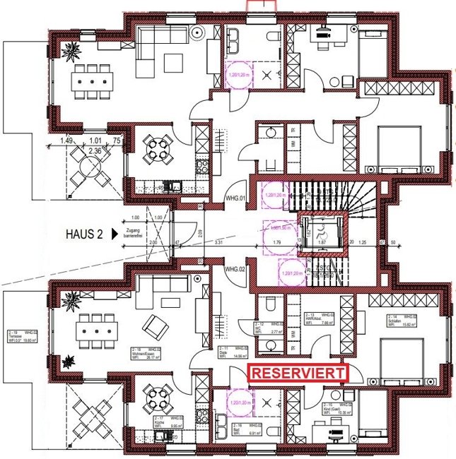 Lichtdurchflutete Erdgeschosswohnung im alten Rasteder Ortskern (Obj.-Nr.: 6543)