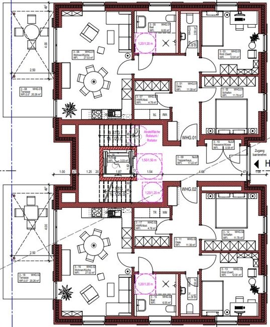Lichtdurchflutete Erdgeschosswohnung im alten Rasteder Ortskern (Obj.-Nr.: 6543)