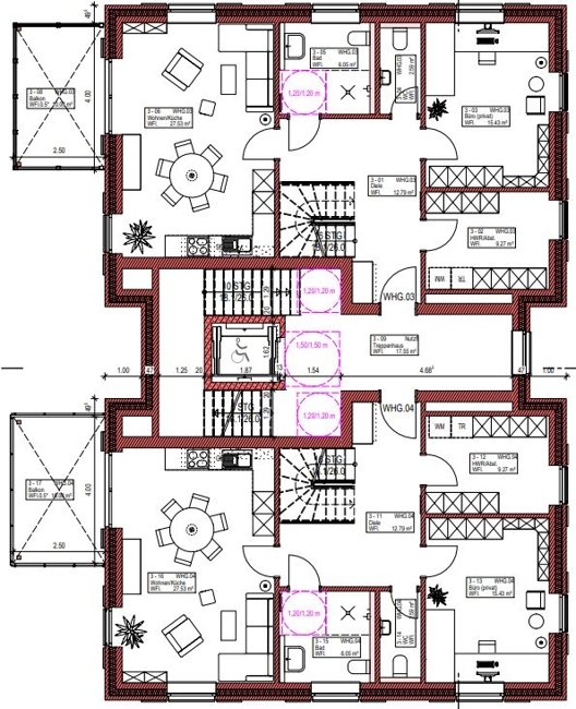 Lichtdurchflutete Erdgeschosswohnung im alten Rasteder Ortskern (Obj.-Nr.: 6543)