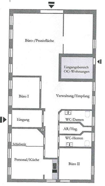 Repräsentative Verkaufsfläche mit historischem Ambiente in Rastede (Obj.-Nr.: 6552)