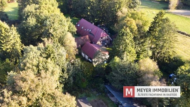 Resthof mit 4 Wohneinheiten auf 3,8 ha Grünland in idyllischer Lage von Salzendeich (Obj.-Nr.: 6449)