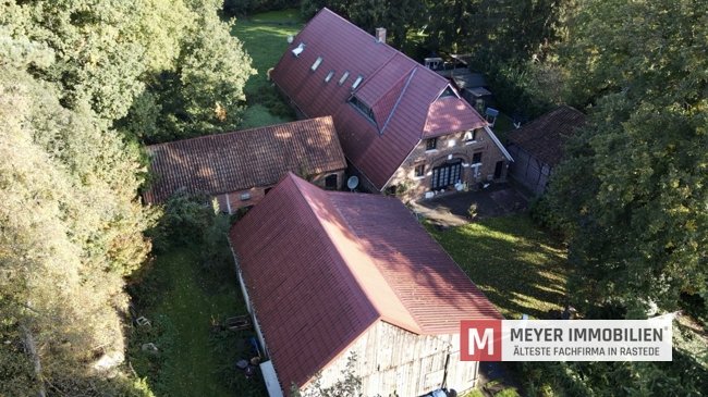 Resthof mit 4 Wohneinheiten auf 3,8 ha Grünland in idyllischer Lage von Salzendeich (Obj.-Nr.: 6449)