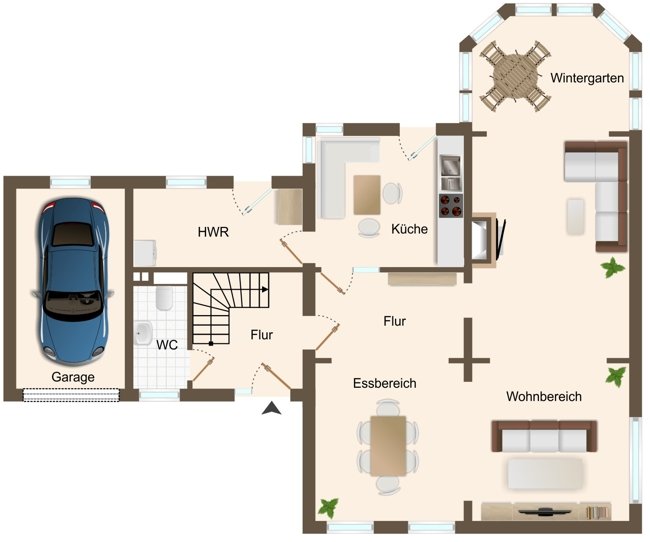 Großzügiges Einfamilienhaus im Stadtvillastil mit ausgebautem Dachgeschoss (Obj.-Nr. 6560)