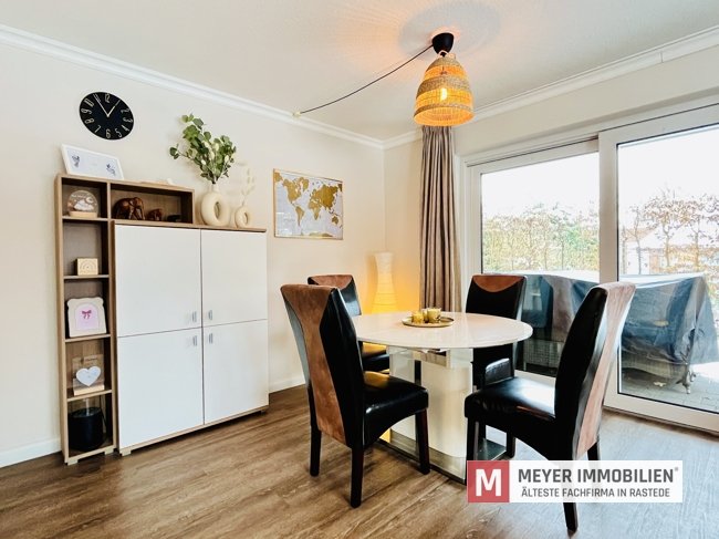 Moderne Erdgeschosswohnung mit Garten und Carport im Herzen von Rastede (Obj.-Nr. 6592)