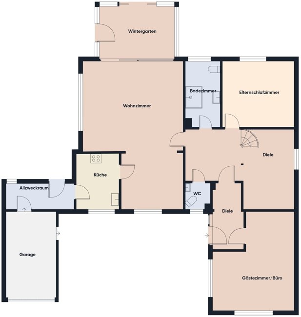 Gepflegtes Einfamilienhaus mit Wintergarten und Teichanlage! (Obj.-Nr. 6584)