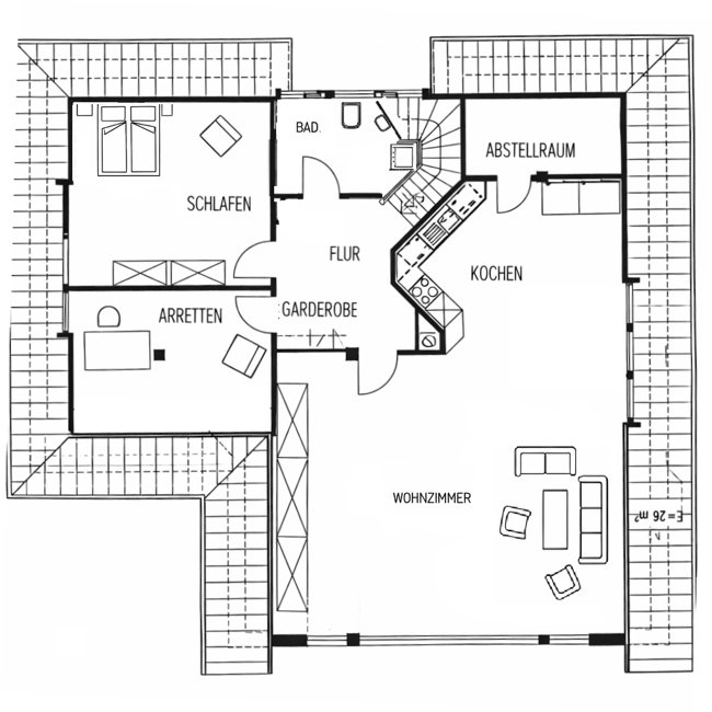 Großzügiges Zweifamilienhaus mit Doppelgarage auf weitläufigem Grundstück in Hahn-Lehmden (Obj.-Nr. 6655)