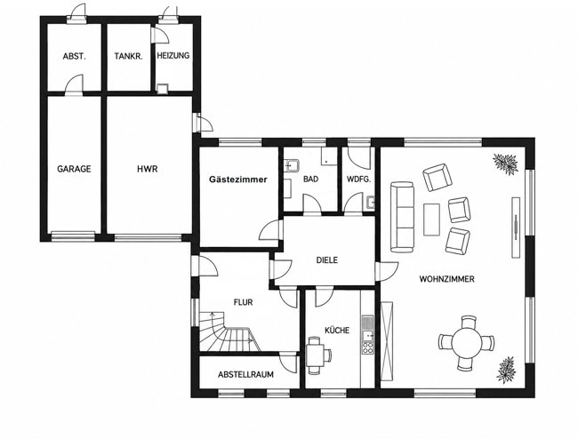 Großzügiges Ein -/ Zweifamilienhaus mit Garage in Wiefelstede (Obj.-Nr. 6680)
