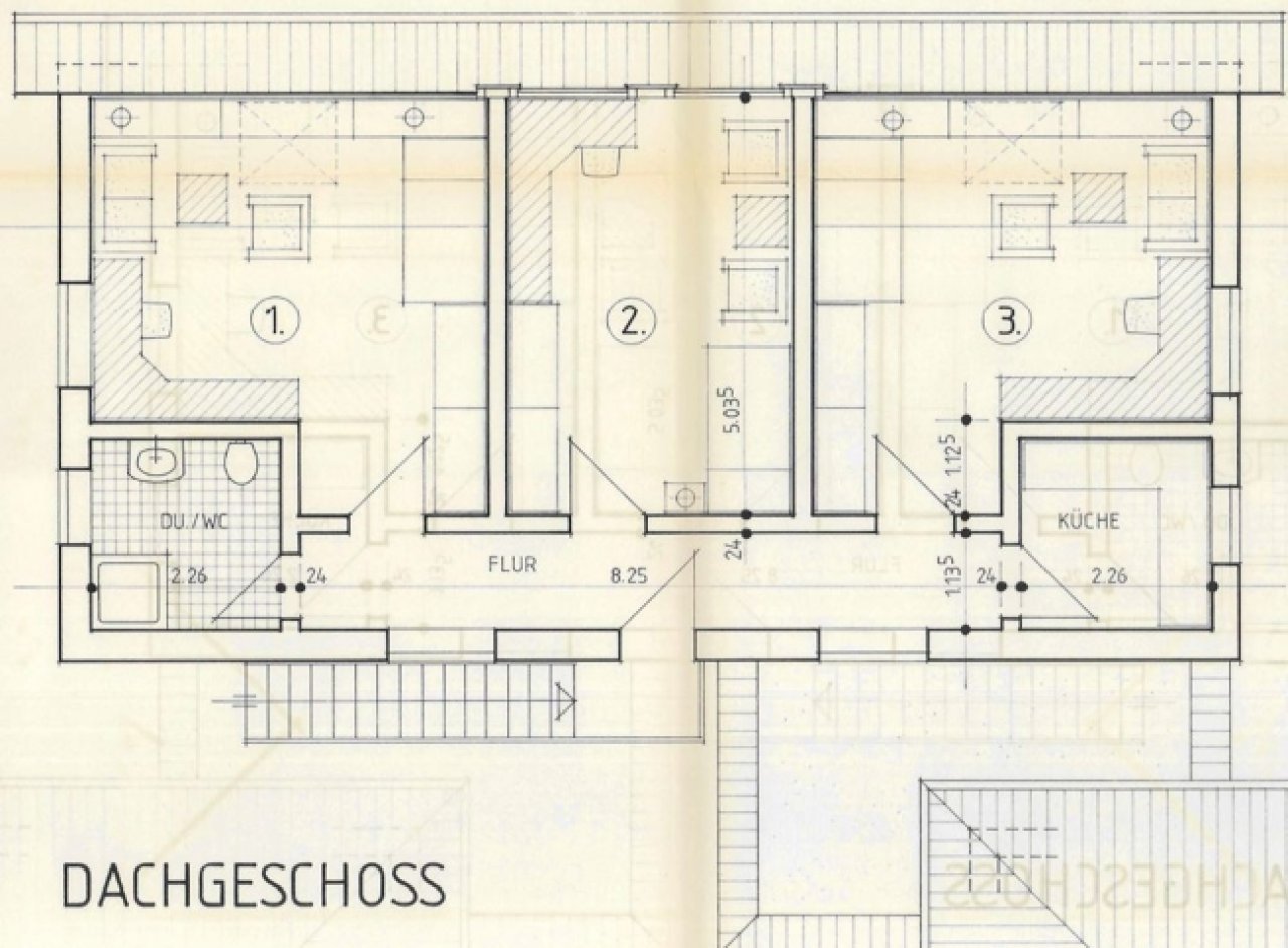 Grundriss Wohnung im Anbau Grundriss Wohnung im Anbau
