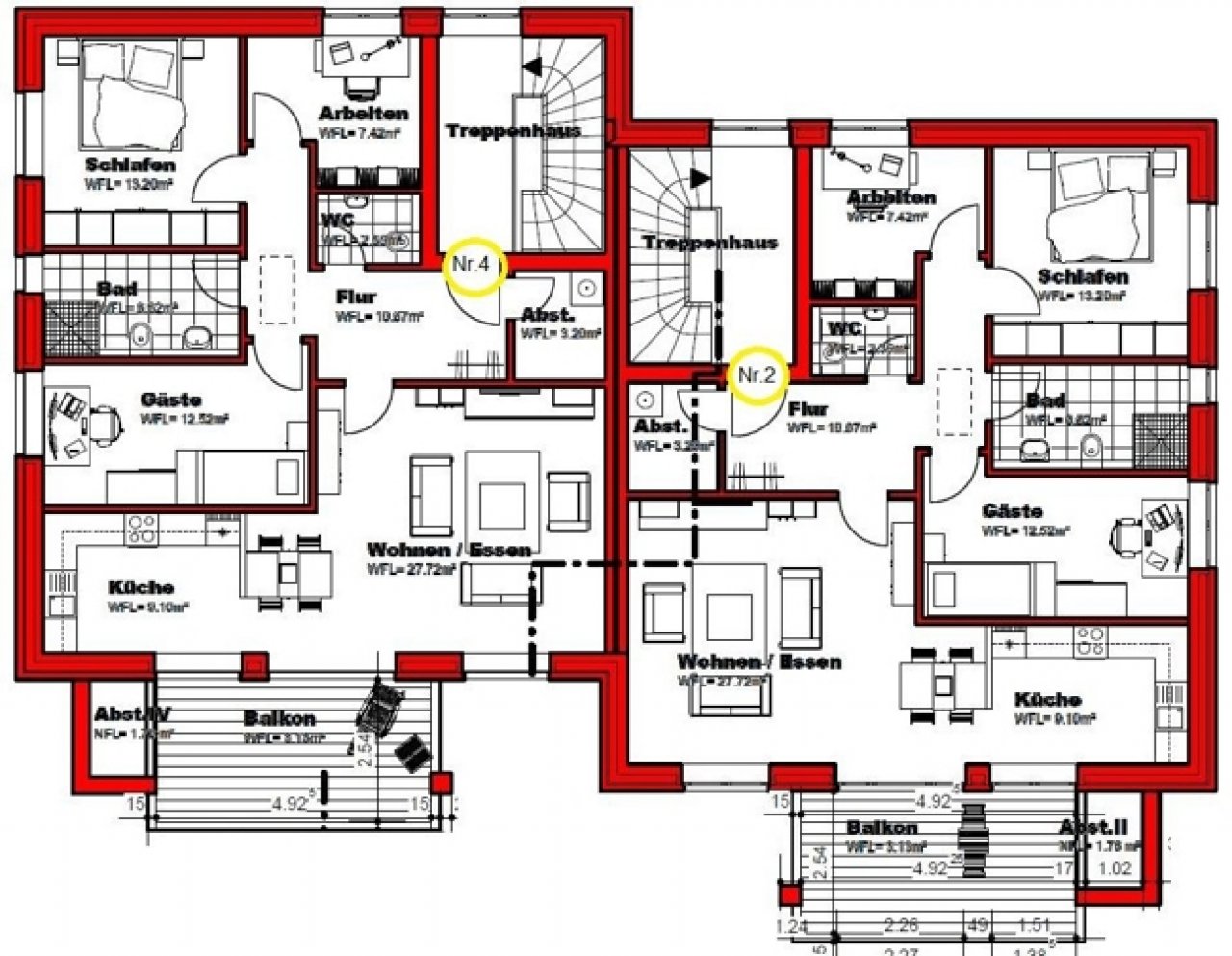 Grundriss Obergeschoss Grundriss Obergeschoss