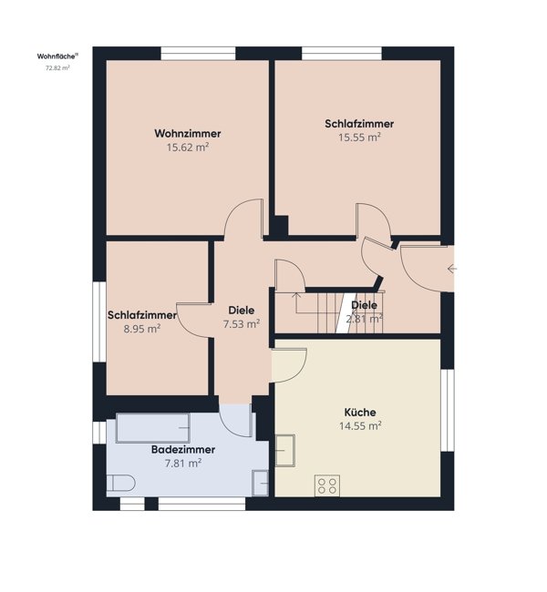 Grundriss Haupthaus Erdgeschoss