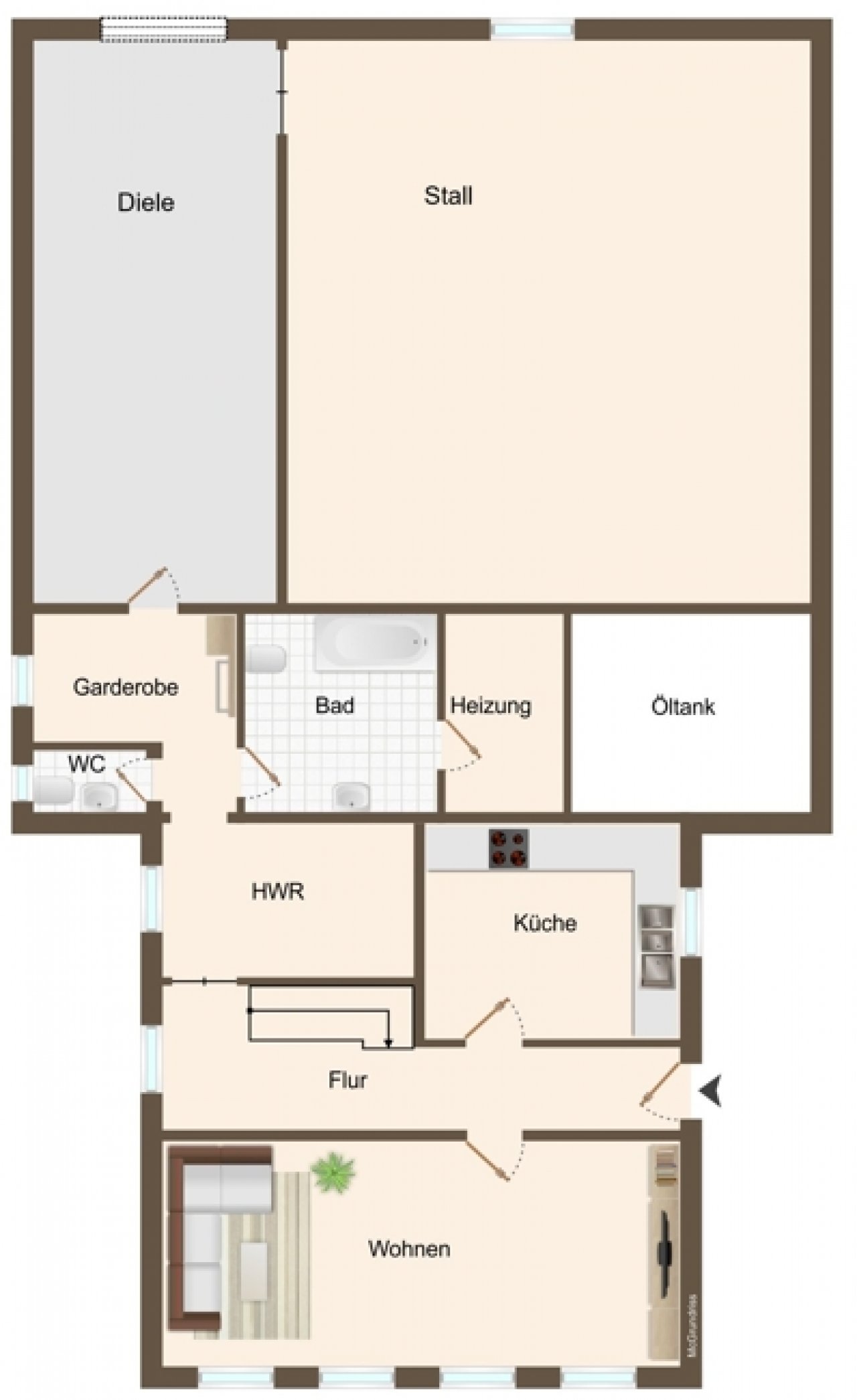 Grundriss Erdgeschoss