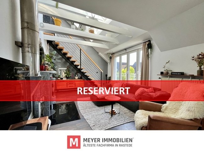 Geräumige, lichtdurchflutete Dachgeschosswohnung in Toplage von Rastede (Obj.-Nr.: 6593) 