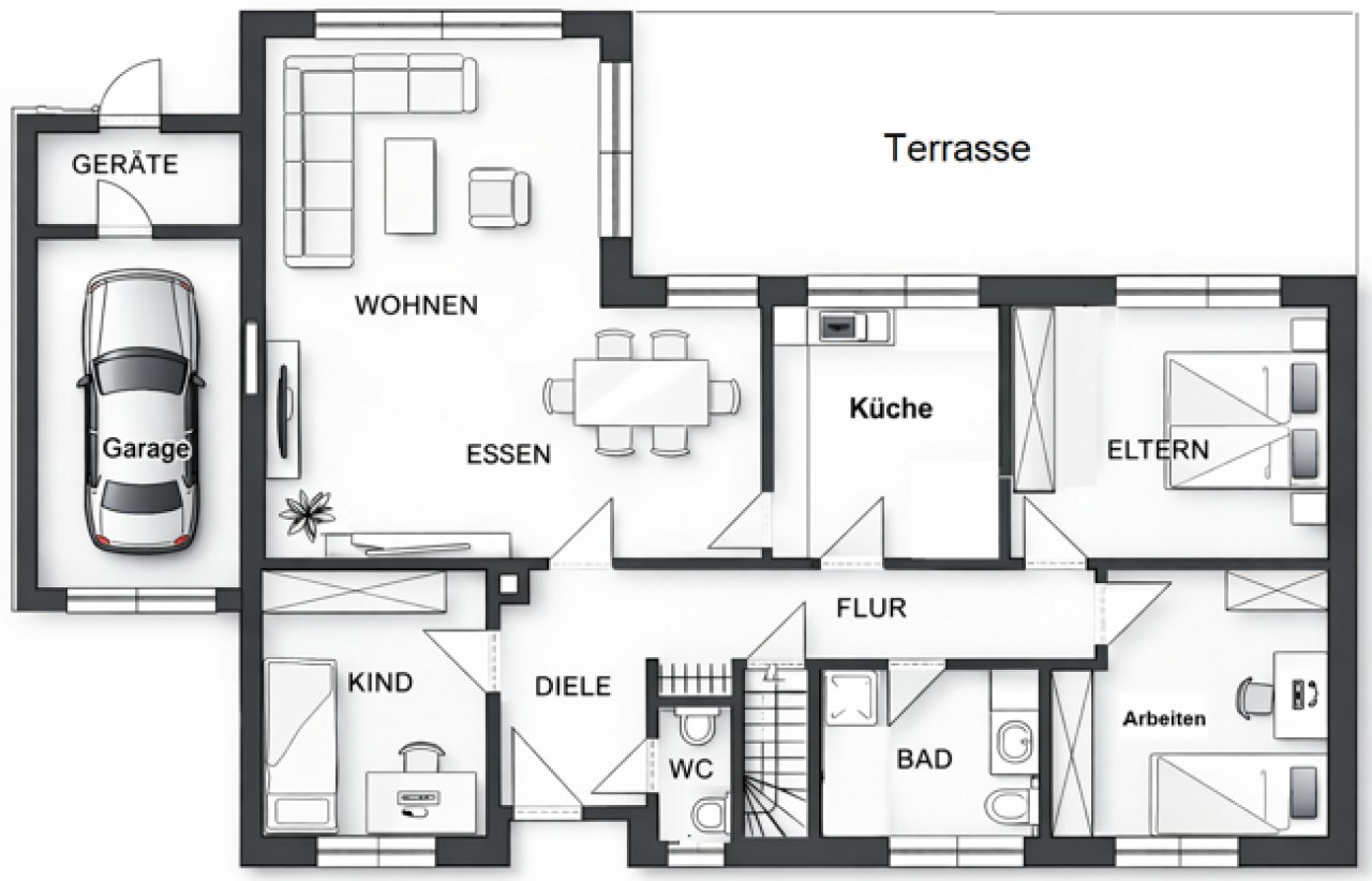 Grundriss Erdgeschoss Grundriss Erdgeschoss