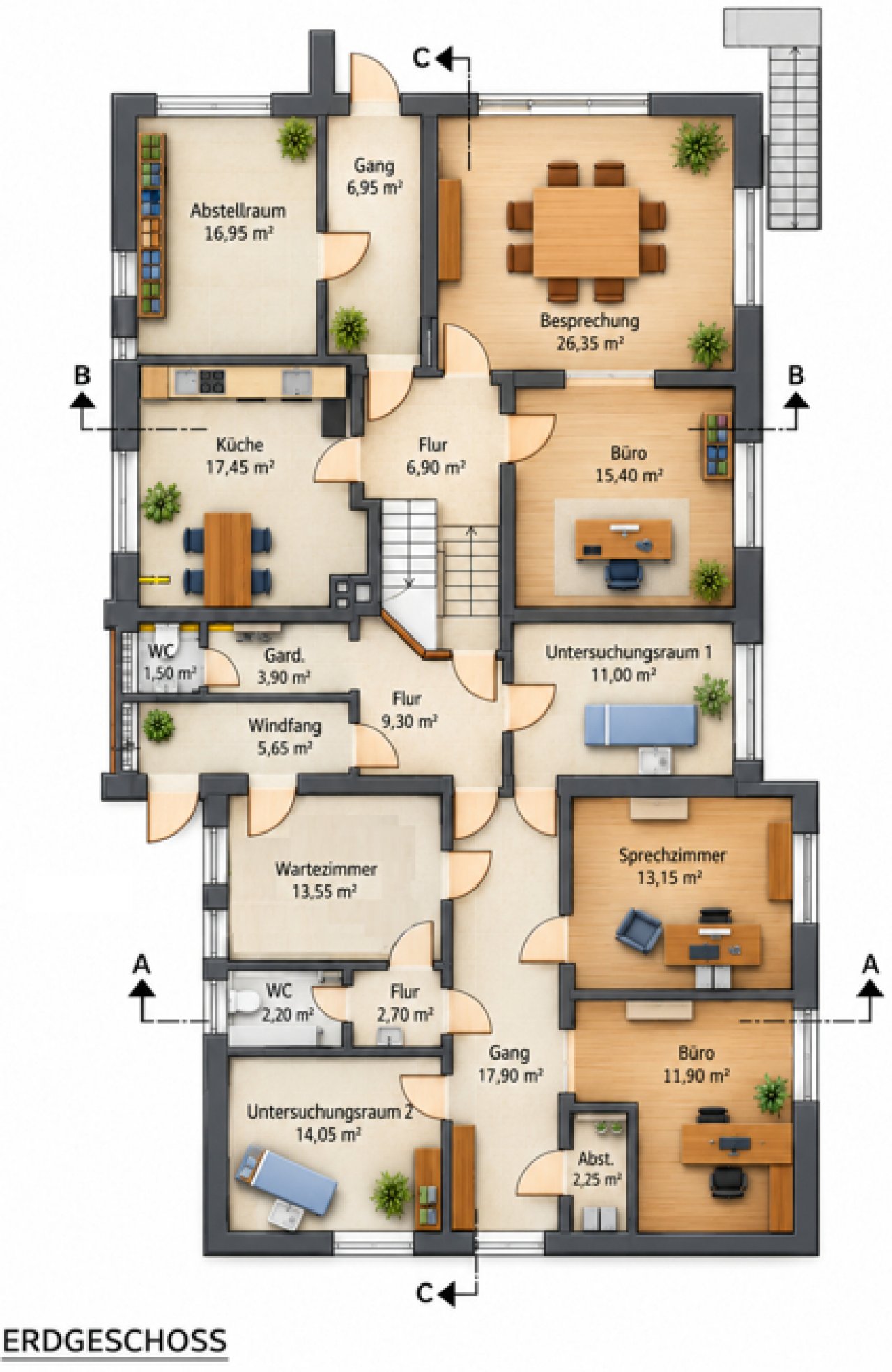Grundriss Erdgeschoss (Haupthaus und Anbau) Grundriss Erdgeschoss (Haupthaus und Anbau)